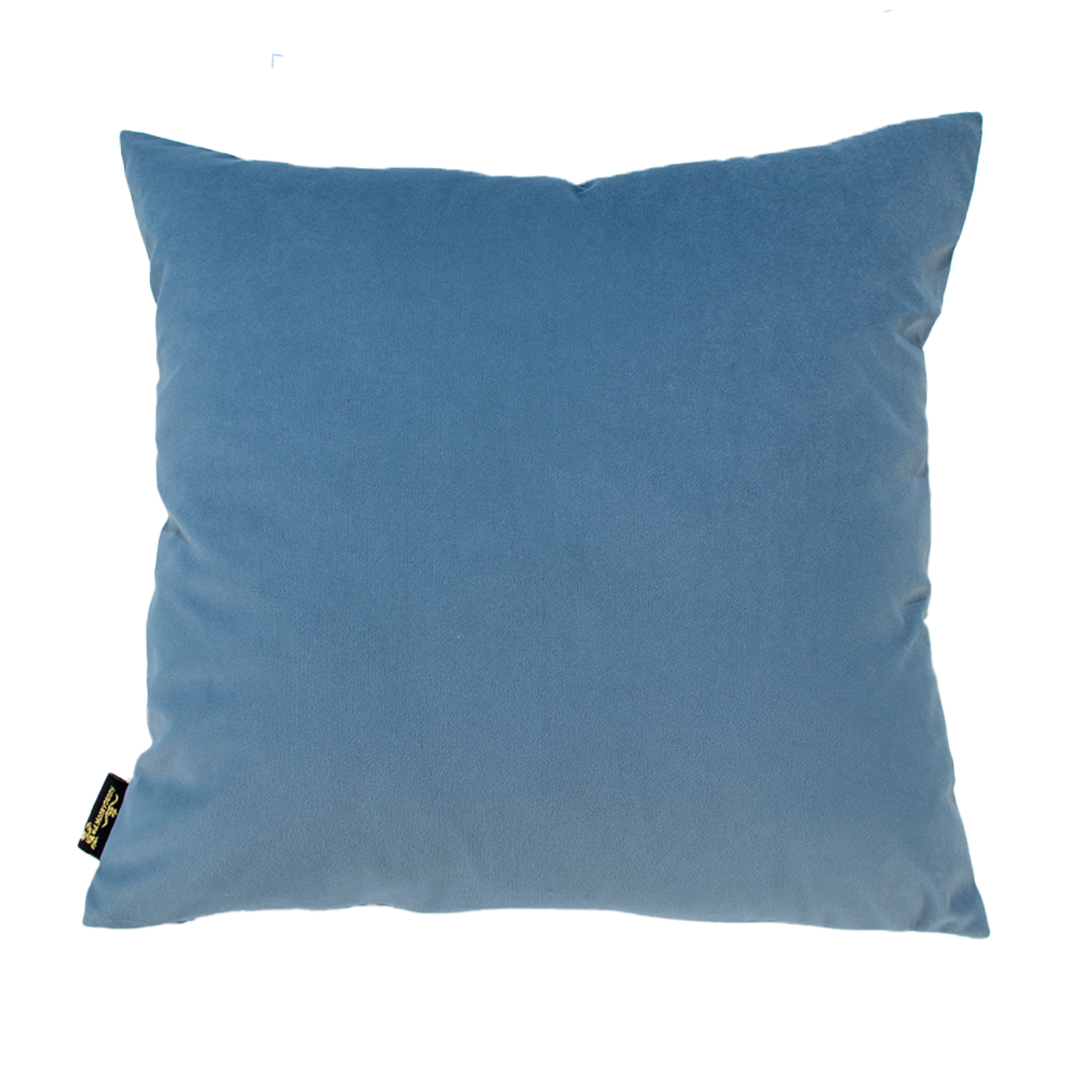 Malini Tiedup Bow Blue Velvet Square Cushion